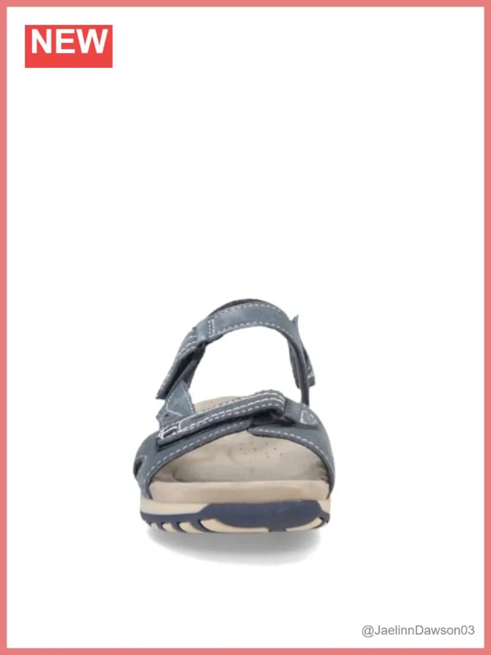 Earth Origins Sophie Women's Leather/Suede Sandals with Hook & Loop Straps,